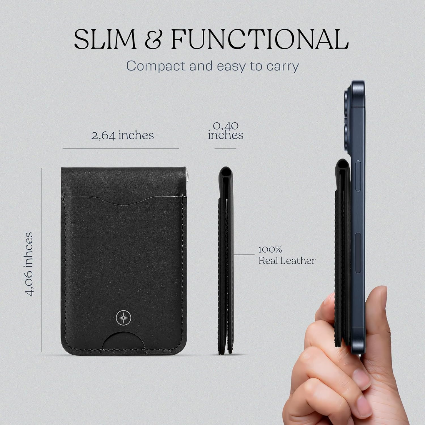 Naseem — Billetera MagSafe Slim